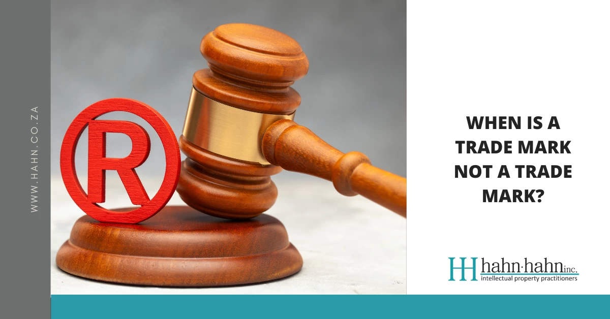 When is a Trade Mark Not a Trade Mark?